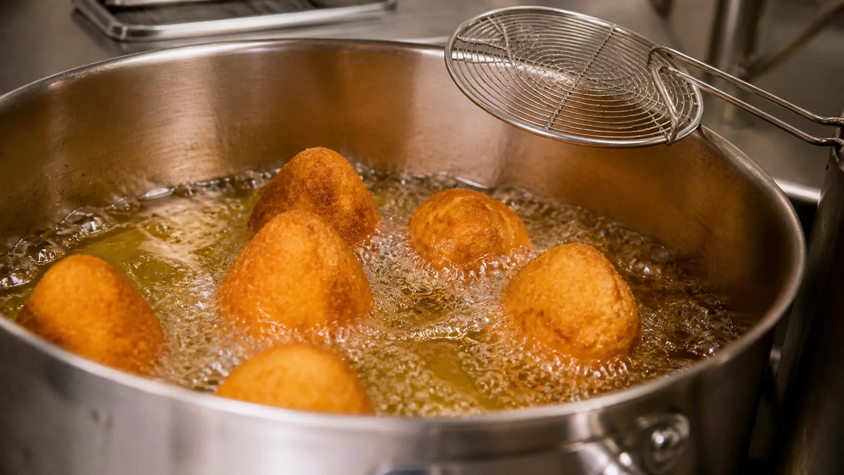 Marktstand in Palermo mit frittiertem Streetfood