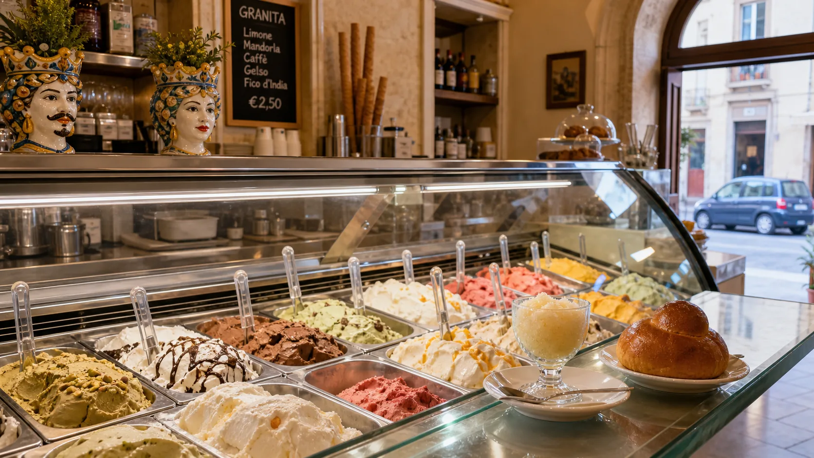 Glutenfreie Eisdielen und Granita