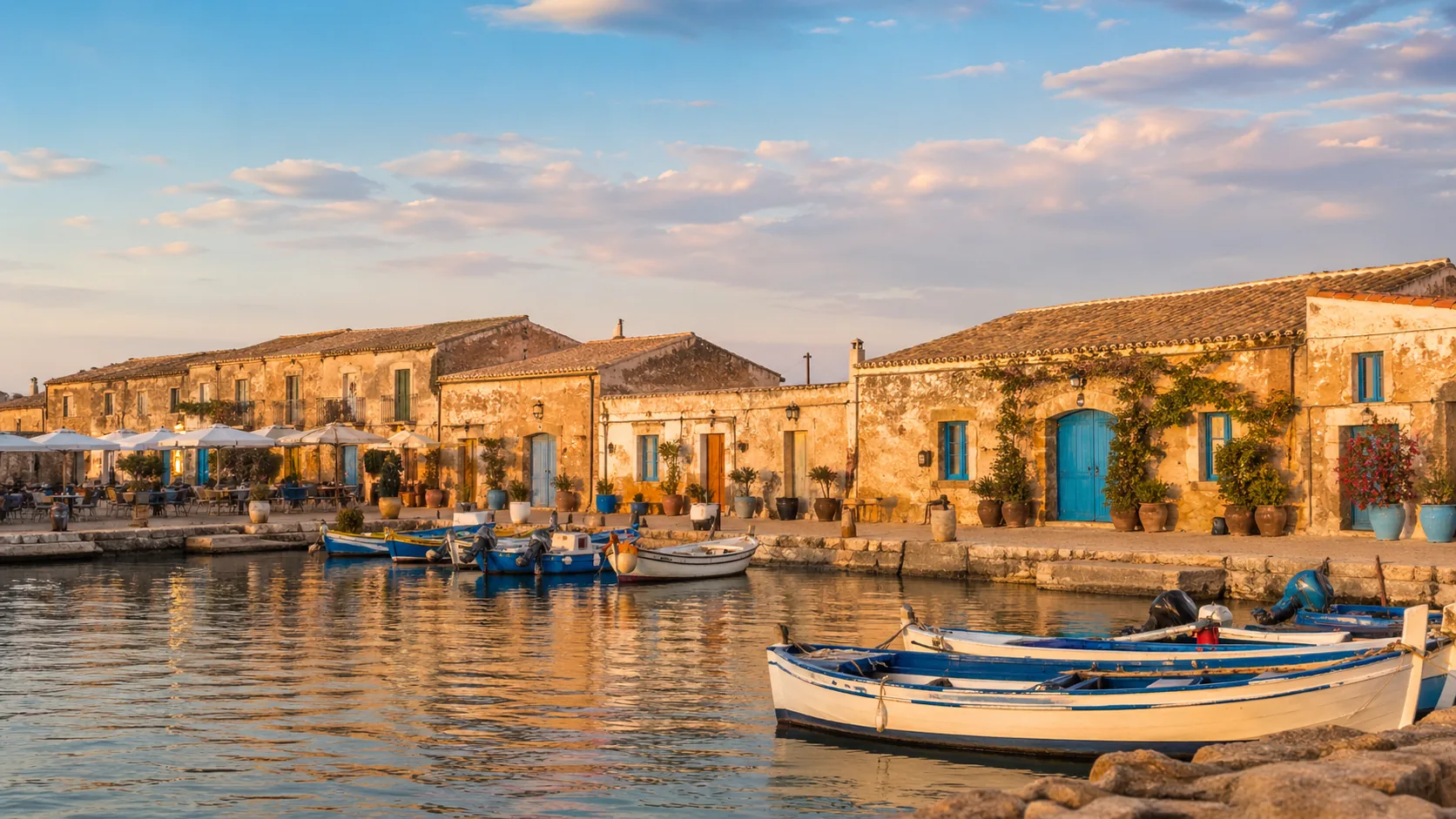 Hafen von Syrakus mit Blick auf Ortigia